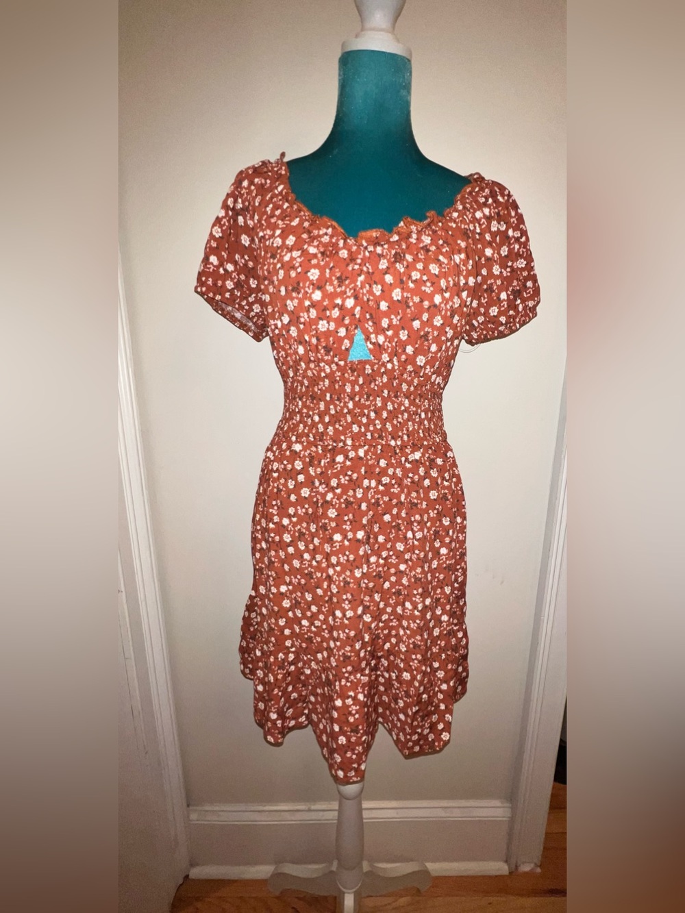 As U Wish Peasant Dress. New with Tags,
Size: Juniors Large. Asking: $28.